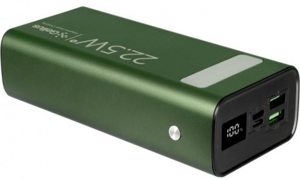 Батарея аккумуляторная Gelius Lightstone 30000 mAh green (GP-PB300) 