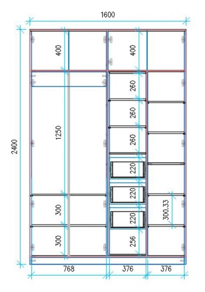 Шкаф Світ Меблів Toronto дуб артизан/белый 