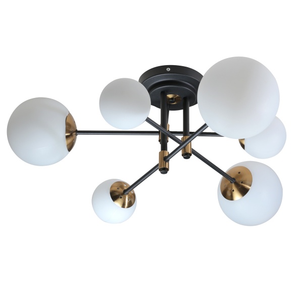 Люстра светодиодная LED CONCEPT Wicklow 6x60 Вт бронза/черный 