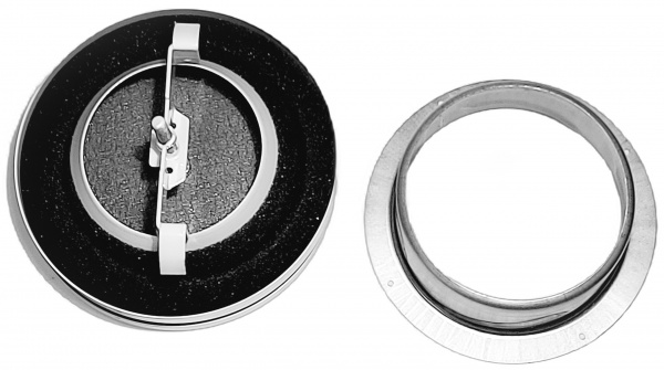 Рамка вентиляционная приточная (анемостат) SVF 100 мм металл белый 