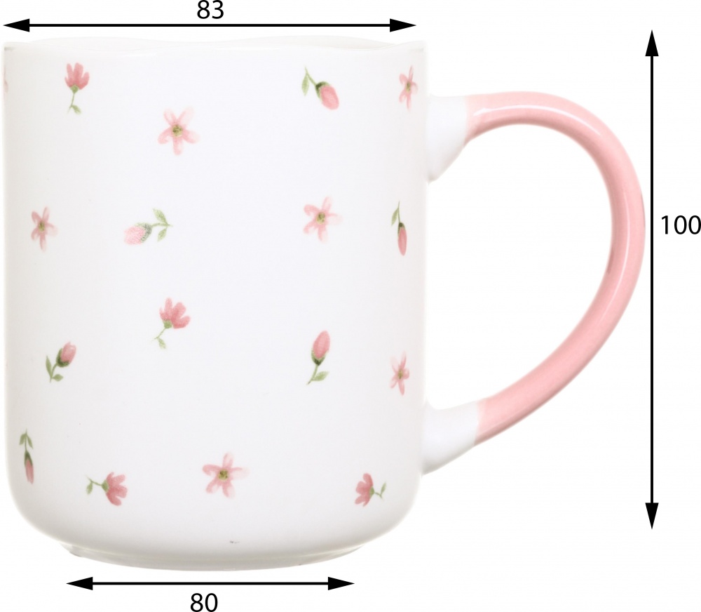 Чашка Fiora Floral Breeze Pink 385 мл