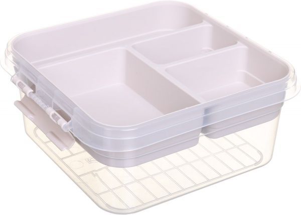 Органайзер Beauty для біжутерії екрю 25х26х11 см Gondol Plastic