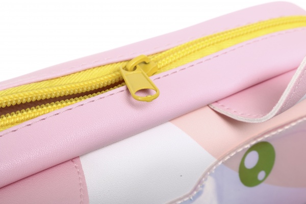 Пенал школьный Кот 21х6х10 см Nota Bene розовый с рисунком