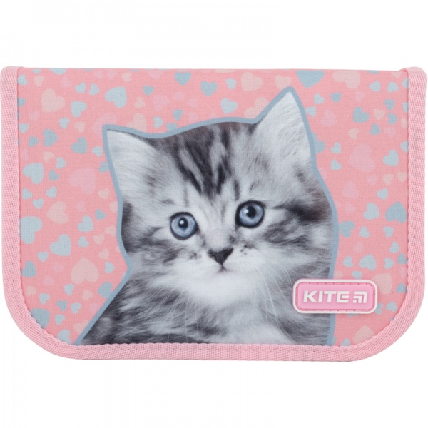 Пенал шкільний Kitten K22-622-15 KITE рожевий