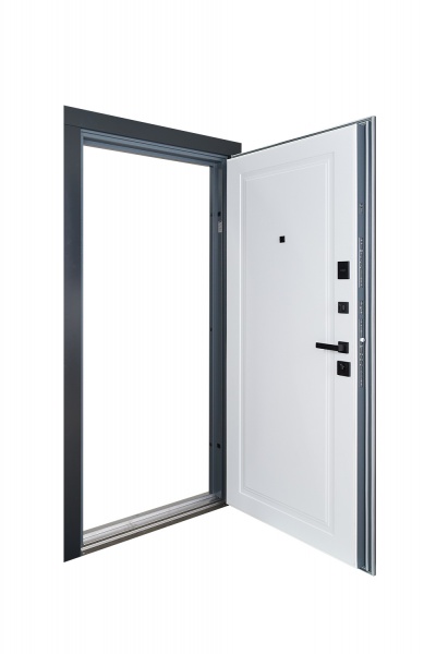 Дверь входная Abwehr стальные MG3 (518+517) 096L (7016+Б) серый 2050x960 мм левая