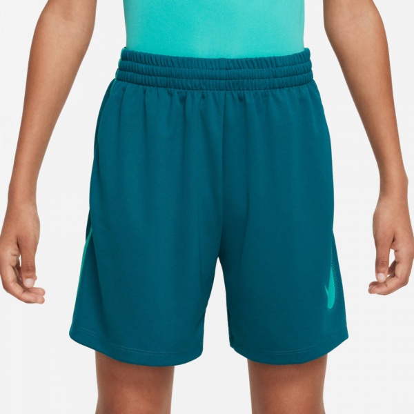 Шорты Nike B NK DF MULTI+ SHORT HBR DX5361-381 р. XL зеленый