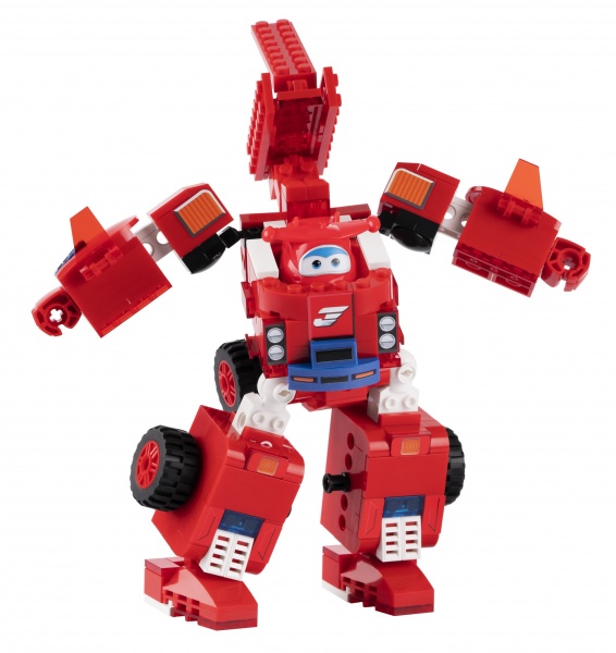 Фигурка-конструктор Super Wings Small Blocks 2-in-1 Buildable Transforming Vehicle Jett Джетт EU385005 