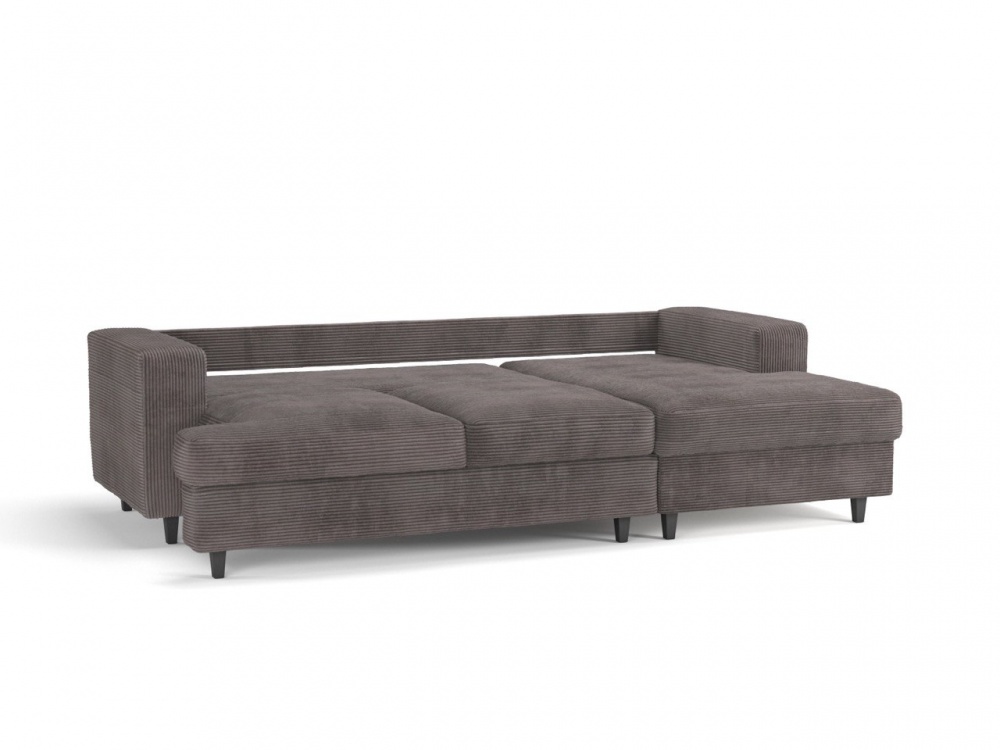 Диван угловой Мебель Прогресс Митчелл правосторонний мокко 2470x1440x900 мм