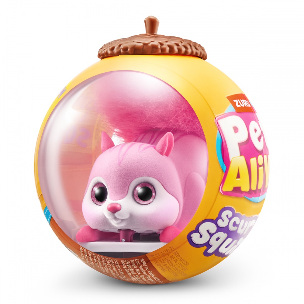 Игрушка интерактивная Pets & Robo Alive S1 Белочка розовая 9565B