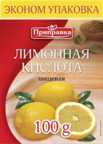 Кислота лимонна 100 г Приправка (4820039294685) 
