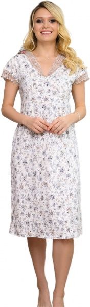 Нічна сорочка Roksana Kamelia 898/16131 р. М білий/із квіточками 