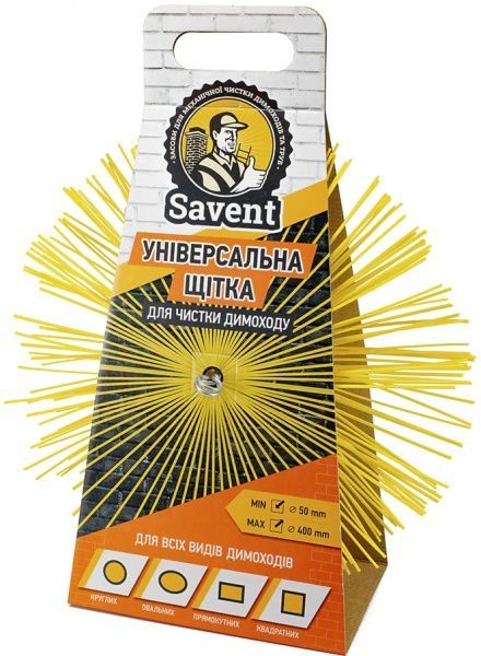 Щітка Savent універсальна пластикова для чищення димоходу 400 мм 