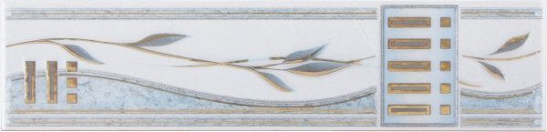 Плитка Керам-Деко Сієста блакитний фриз 03 6x25 