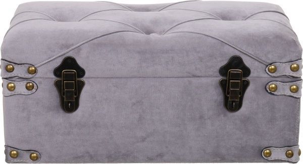 Скриня-пуф Art&Crafts Велюр димчатий 50х25х23 см 