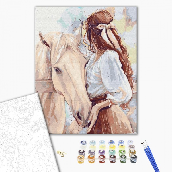 Картина по номерам Благородный друг BS52764 40x50 см Brushme 