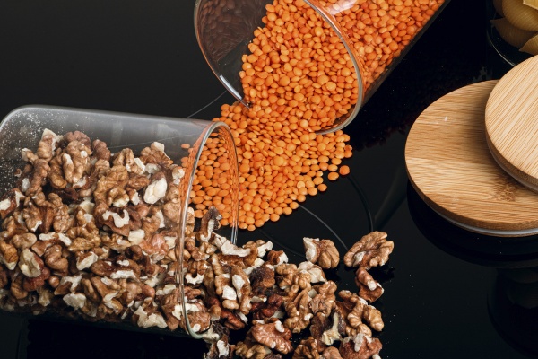 Емкость стеклянная с деревянной крышкой VT-7105 500 мл Vittora