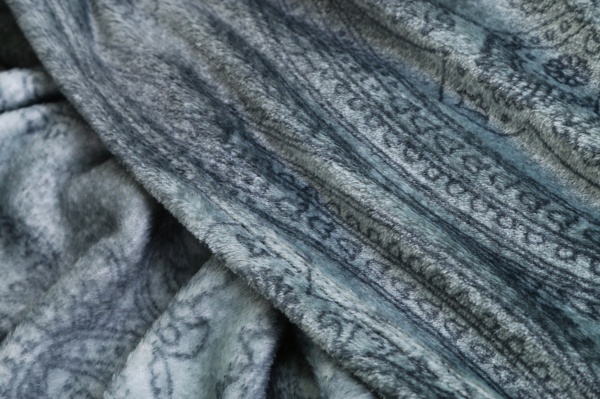 Плед Frannel Persis Wave 200x220 см темно-серый La Nuit 