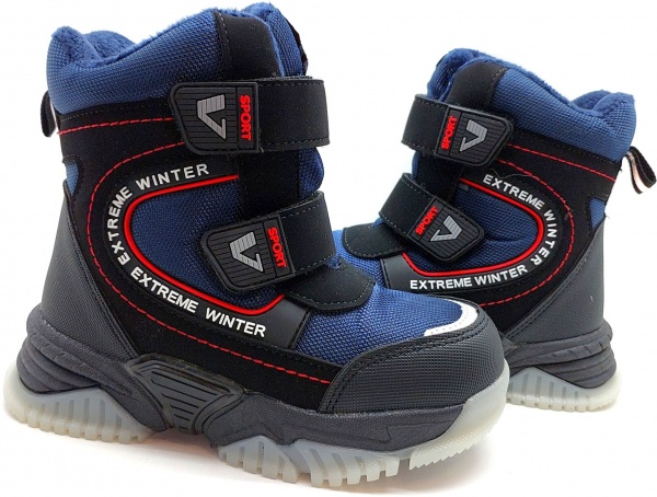 Ботинки для мальчиков Флип 0324С р.30 темно-синий 