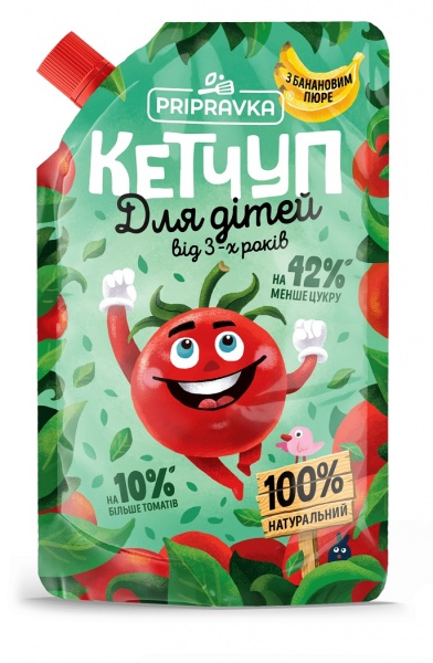 Кетчуп дитячий Приправка з банановим пюре 200 г