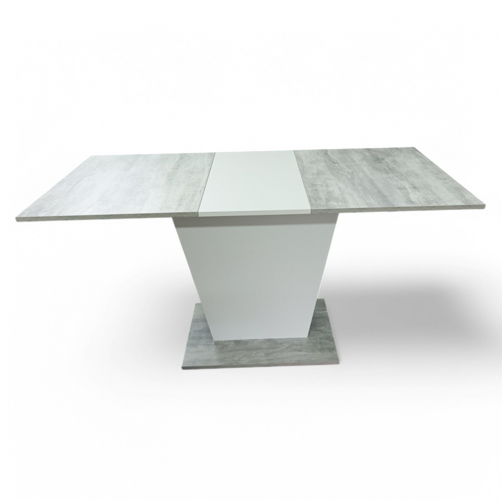 Стол обеденный 1100(1450)x700x750мм урбан лайт/урбан лайт/белый