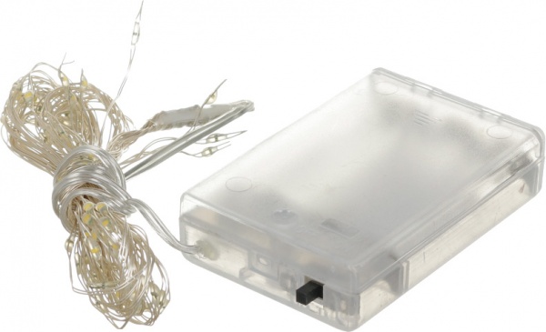 Электрогирлянда теплого белого цвета 10 лент светодиодная (LED) 80 ламп 