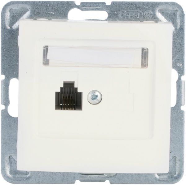 Розетка телефонна Ospel Impresja кремовий