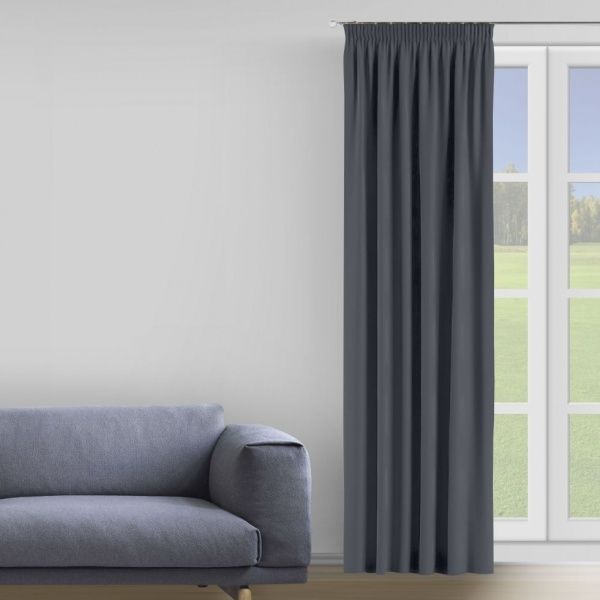 Штора Moda 200х285 см сірий Decora