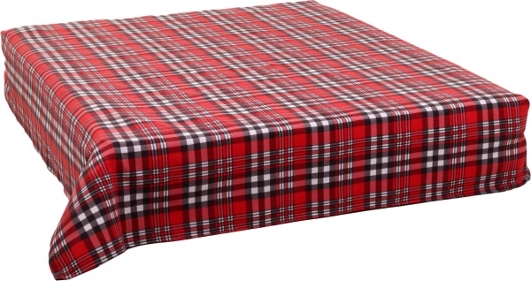 Простирадло фланель Christmas Friends 160x220 см червоний La Nuit 