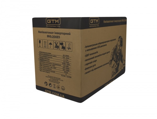 Инвертор цифровой мультифункциональный GTM полуавтомат сваривальный MIG-200ES LED