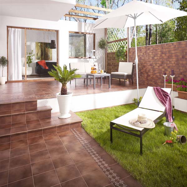 Клінкерна плитка Солар Браун структурна 30x30 Opoczno