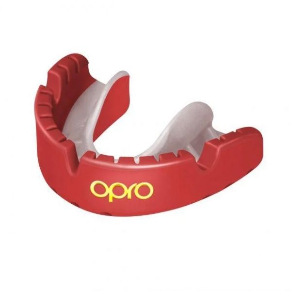 Капа Opro Gold Braces красная р. универсальный 