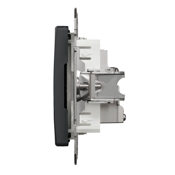 Розетка TV оконечная Schneider Electric Sedna Design без шторок без крышки черный SDD114471