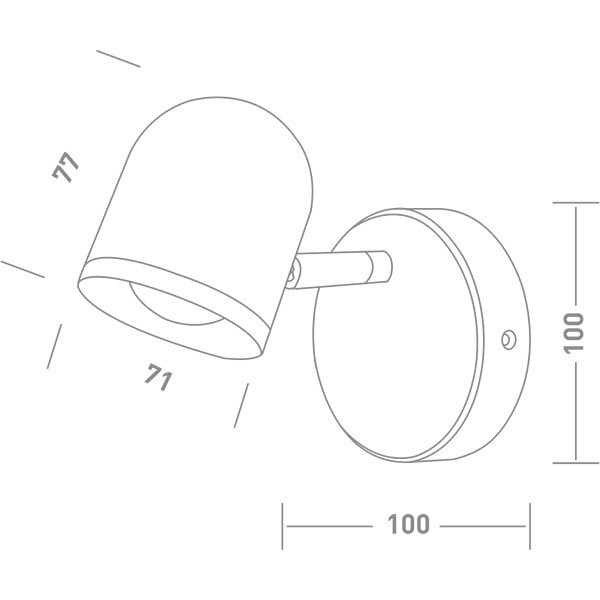 Спот Maxus Spot Light MSL-01C 1x4 Вт черный 