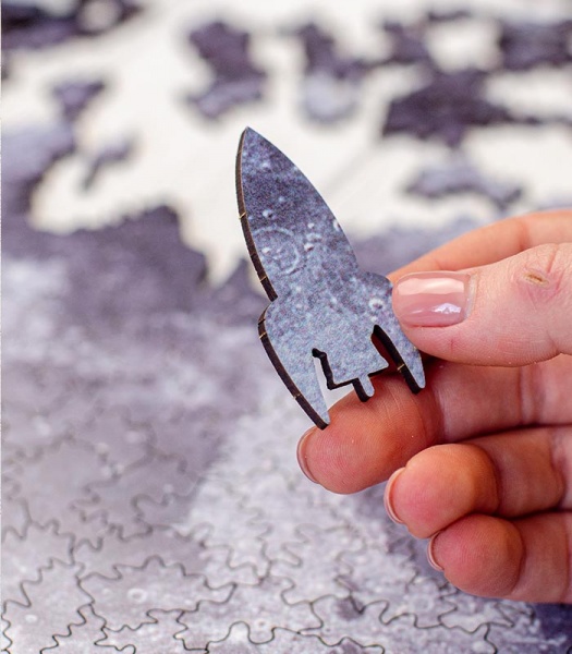 Пазл деревянный Луна 30 см PuzzleUp 