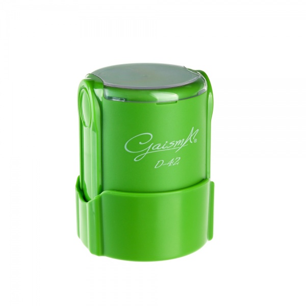 Оснастка для круглої печатки D-42 зелений Shiny