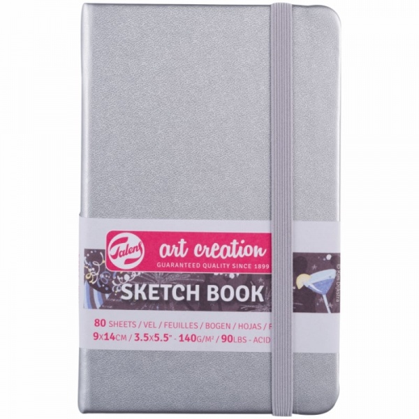 Блокнот для графики Rosa Talent Shiny Silver 9x14 см 9314041M 