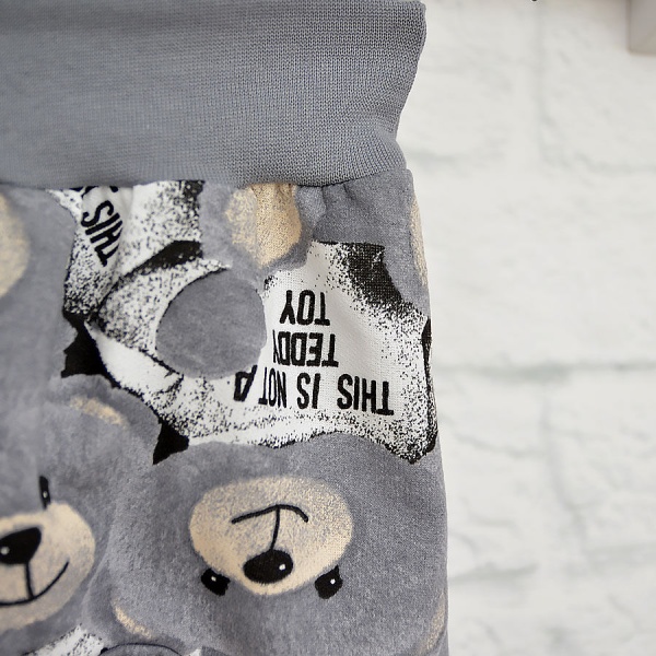 Ползунки ясельные Blanka Медвежонок р.62 серый 110074 