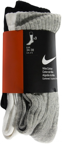 Шкарпетки NIKE CUSHIONED SX4508-965-S р.34-38 різнокольоровий 3 шт.