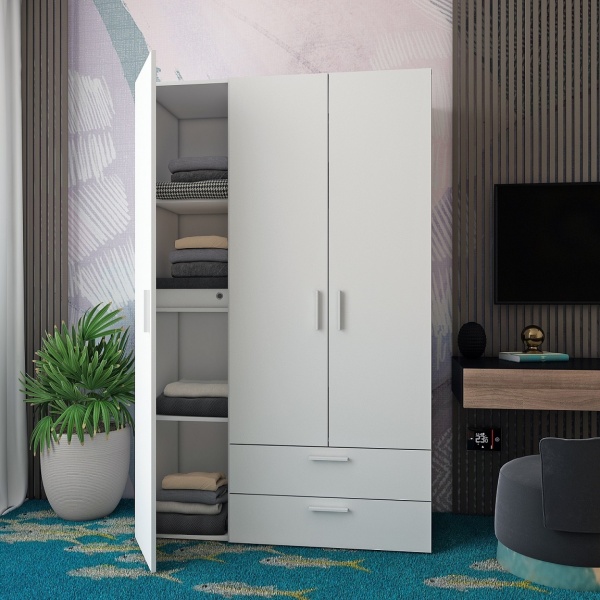 Шкаф гардеробный Doros Эктор белый 