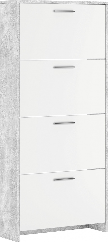 Тумба для обуви Світ Меблів 4Д Рене 690х1510х220 индастриал/ нимфеа альба 220x1510 мм индастриал