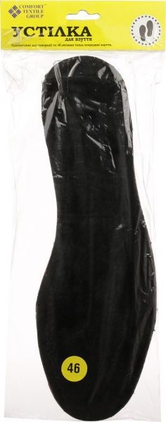 Стельки для обуви с мехом Comfort Textile Group 46 черный