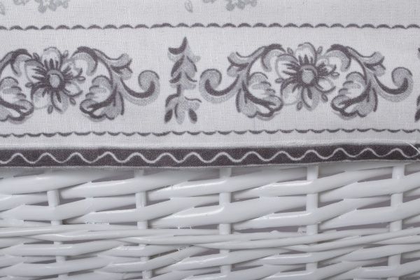 Кошик плетений з текстилем 45x34x56 см HQ13-53AB-1 