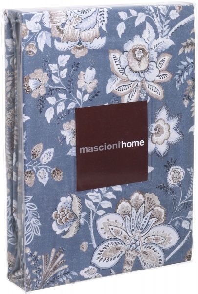 Комплект постельного белья Destiny 2 синий с белым Mascioni 