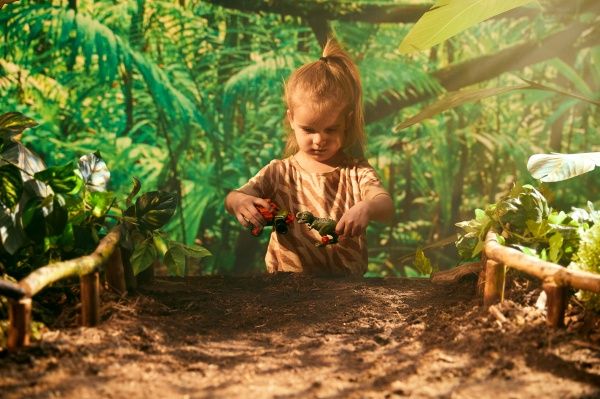 Игровой набор Road Rippers Машинка и динозавр T-Rex grey 20071