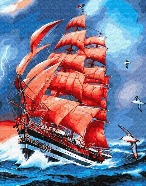 Картина за номерами Багряні вітрила bk_1139 BookOpt 