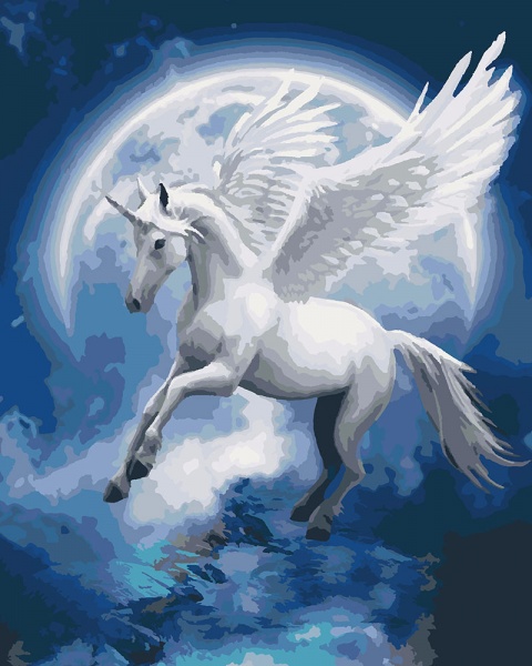 Картина по номерам Созвездие единорога Идейка 