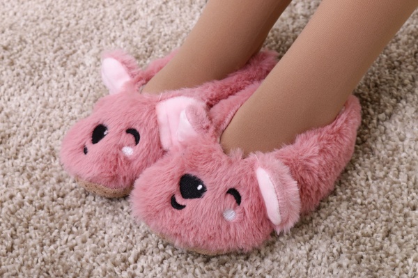 Тапочки детские для девочки Maxwin KIDS Зверюшки Кролик р.26-28 розовый 