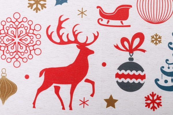 Скатерть Holiday 140x180 см белый с рисунком Luna 