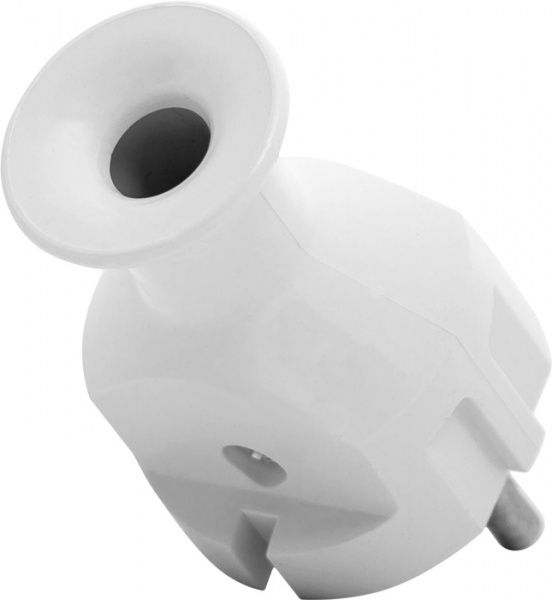 Вилка кабельная LXL без заземления 220В 16А IP20 пластик белый