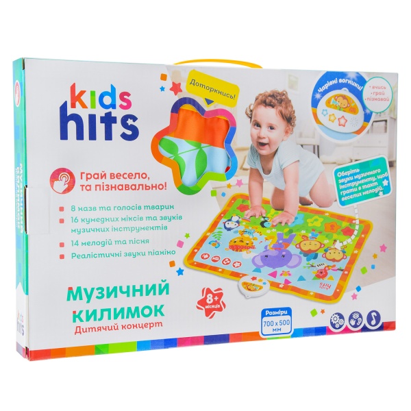 Розвиваючий килимок Kids Hits Дитячий концерт 70x50 см KH04-001